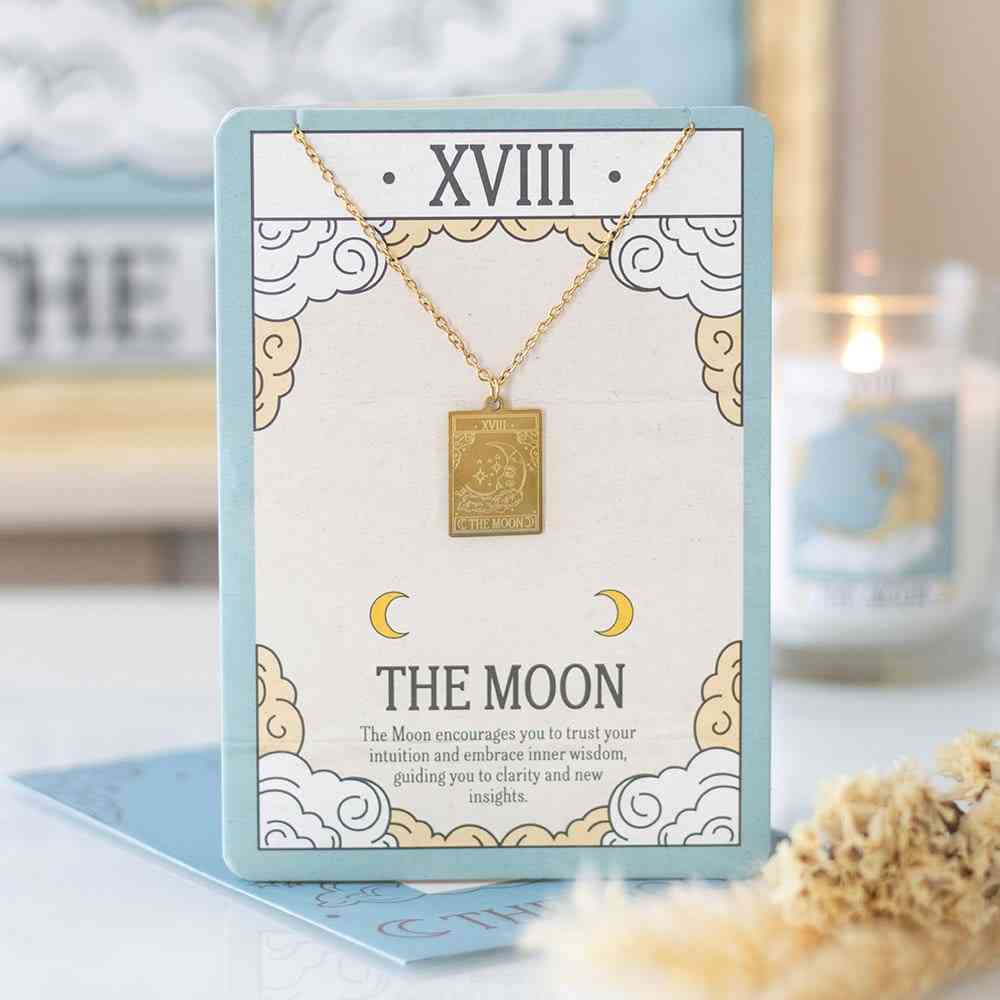 Something Different - The Moon Vintage Tarot Kaart met ketting - Multicolours
